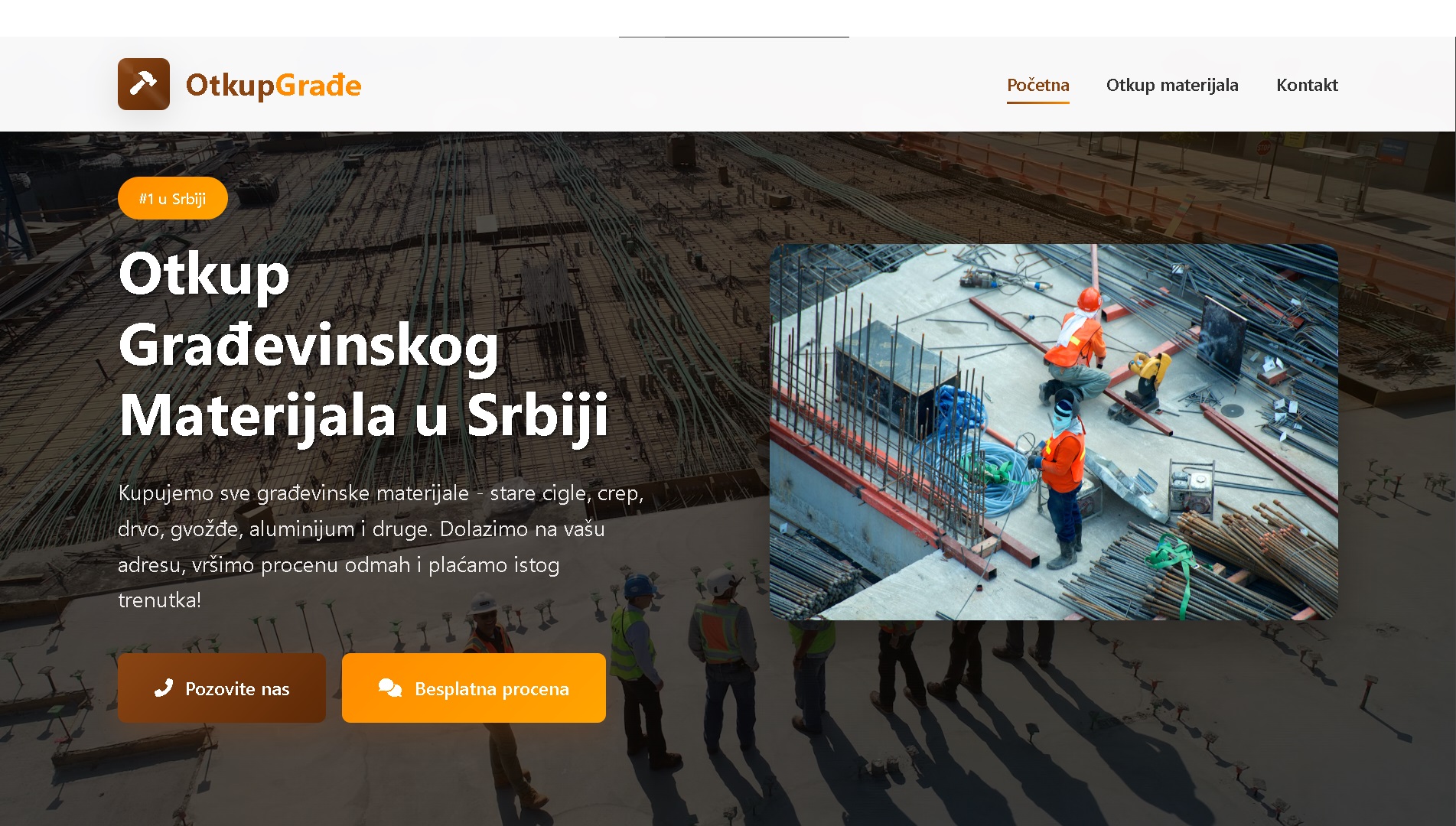 Otkup gradjevinskog materijala"